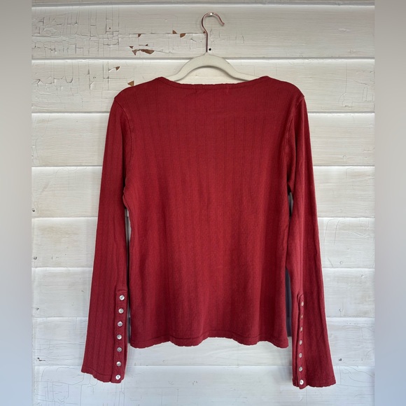 Emma Rothkopf Pointelle Henley - Picture 2 of 4